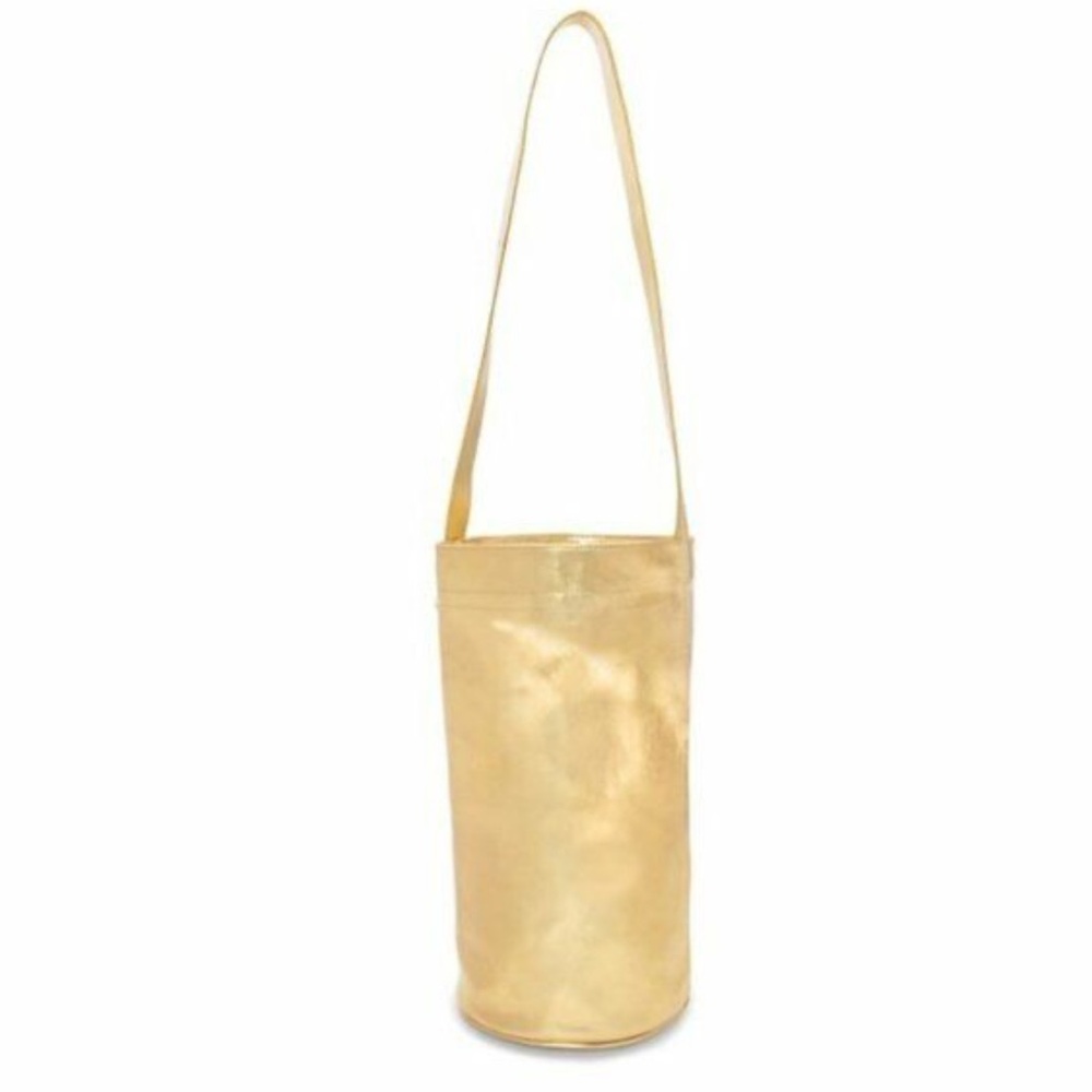 ban.do Satin Gold Metallic Yoga Mat Bag